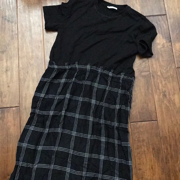 Zara T-shirt dress with checked pattern - Picture 4 of 4